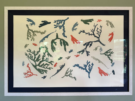 Immersion Series Relief Monoprint Available For Purchase At Mars Landing Art Center Gallery